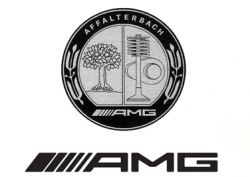 AMG накладки на пороги с подсветкой АМГ