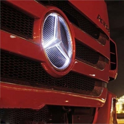 подсветка логотипа грузовика mercedes логотип мерседес