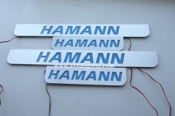накладки на пороги hamann с подсветкой зеркальные накладки на пороги c подсветкой