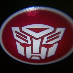 беспроводная подсветка дверей с логотипом autobots 7w беспроводная подсветка 7w