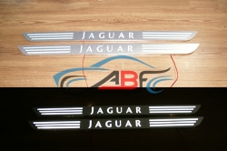 пороги с подсветкой jaguar xkr зеркальные накладки на пороги c подсветкой