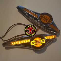 светодиодный поворотник с логотипом nissan поворотники с логотипом