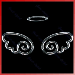 3d крылья ангела на эмблему автомобиля наклейки