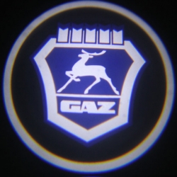 подсветка дверей с логотипом газ 7w mini подсветка дверей mini 7w (врезная)
