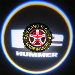 подсветка дверей с логотипом hummer h2 7w mini подсветка дверей mini 7w (врезная)