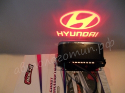 проектор заднего бампера hyundai проекция логотипа на бампер