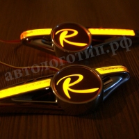 светодиодный поворотник с логотипом r поворотники с логотипом