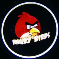 Беспроводная подсветка дверей с логотипом ANGRY BIRDS 5W