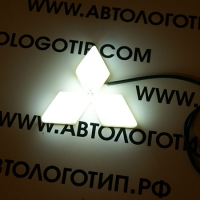 4d светящийся логотип mitsubishi 4d логотипы