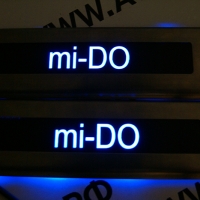 Накладки на пороги с подсветкой Datsun mi-DO
