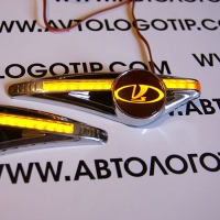светодиодный поворотник с логотипом vaz поворотники с логотипом