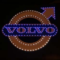 Светящийся логотип для грузовика VOLVO