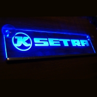 Светящаяся табличка Setra 3D