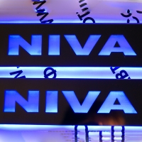 накладки на пороги с подсветкой niva 2121, длинные зеркальные накладки на пороги c подсветкой