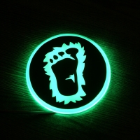 светящийся логотип skoda yeti, передний yeti