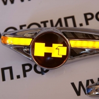 светодиодный поворотник с логотипом hummer h1 поворотники с логотипом