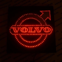 светящийся логотип для грузовика volvo red логотип вольво