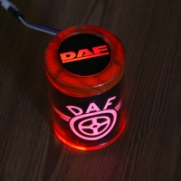 пепельница с подсветкой daf пепельница с логотипом автомобиля 2d