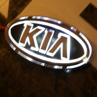 5d светящийся логотип kia 5d логотипы