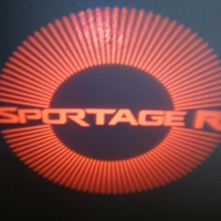 подсветка дверей с логотипом sportage  r 5w mini подсветка дверей mini 5w (врезная)