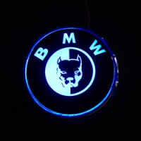 Светящийся логотип BMW Pitbull
