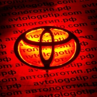 подсветка логотипа toyota 12 см * 8 см подсветка логотипа