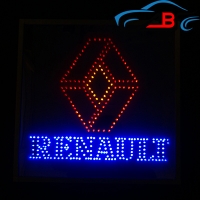 Светящийся зеркальный логотип в грузовик RENAULT