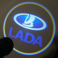 подсветка дверей с логотипом lada 5w mini подсветка дверей mini 5w (врезная)