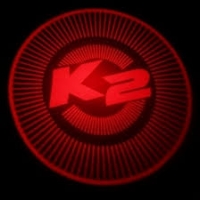 Беспроводная подсветка дверей с логотипом Kia K2 Rio