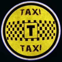 беспроводная подсветка дверей с логотипом taxi беспроводная подсветка 7w
