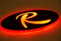 светящийся объёмный логотип kia sportage r объёмные логотипы