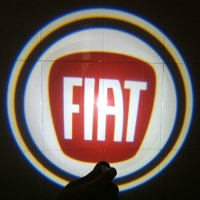 подсветка дверей с логотипом fiat 5w mini подсветка дверей mini 5w (врезная)