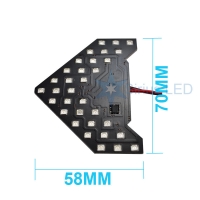 повторители поворотов (моргающие) 33 led led повторители в зеркала моргающие