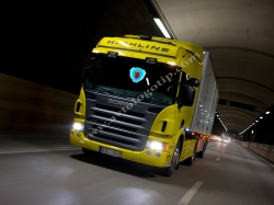 светящийся полноцветный логотип scania логотипы скания