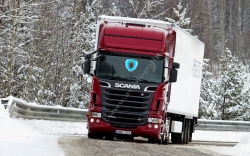 светящийся полноцветный логотип scania логотипы скания