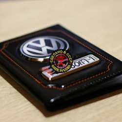 обложка на документы с логотипом volkswagen обложки на автодокументы