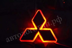 подсветка логотипа mitsubishi lancer 10 перед подсветка логотипа