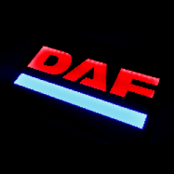 светящийся полноцветный логотип daf логотипы даф