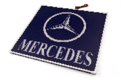 табличка светящаяся в спальник mercedes логотип мерседес