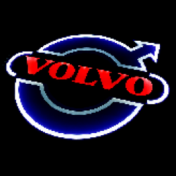 табличка светящаяся в спальник volvo логотип вольво