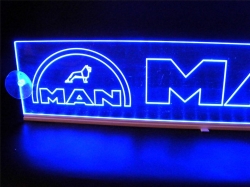 светящаяся табличка man 2d логотипы ман