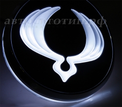 светящийся логотип ssangyong m200 объёмные логотипы
