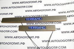 пороги с подсветкой nissan terrano накладки на пороги c подсветкой