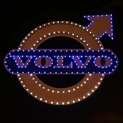 светящийся логотип для грузовика volvo логотип вольво