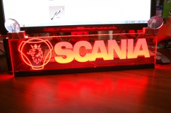 светящаяся табличка scania 2d логотипы скания