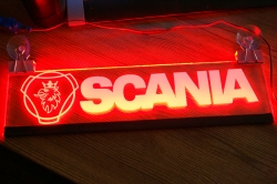 светящаяся табличка scania 2d логотипы скания