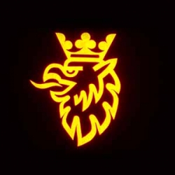 проектор заднего бампера saab&amp;scania проекция логотипа на бампер