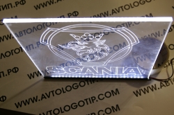 светящаяся табличка scania 2d логотипы скания