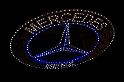 светящийся логотип герб mercedes benz логотип мерседес