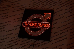 светящийся логотип для грузовика volvo red логотип вольво